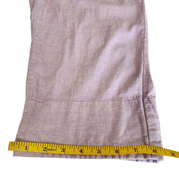 Lane Bryant Womens Linen Blend Slim Leg Ankle Pants Plus Size 18 Lavender Purple - Picture 11 of 11
